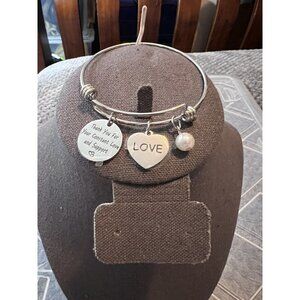 Inspirational Thank You for Ur Constant Love Support Stainless Steel Bracelet